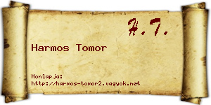 Harmos Tomor névjegykártya